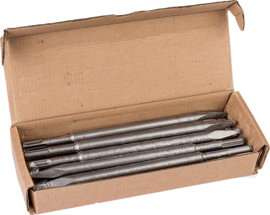 Bosch pointed chisel SDS plus 250mm set in box.