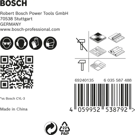 Bosch EXPERT HEX-9 MultiConstruction drill bit set 5-pc.