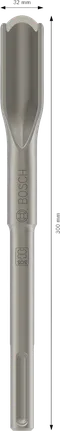 Bosch PRO SDS max Hollow Gouging Chisel 32x300 mm.