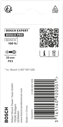 Bosch PRO Pozidriv Impact Bit PZ3 25 mm 2 pcs.