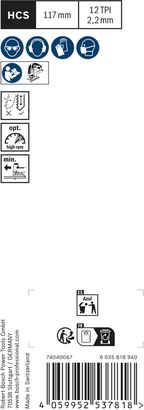 Bosch EXPERT Wood 2-side clean T308BP Jigsaw Blade.