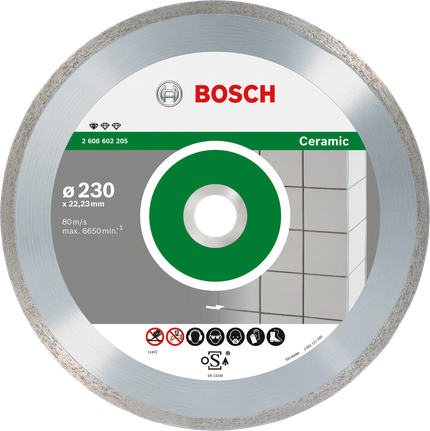 Bosch diamond cutting disc for ceramic tiles.