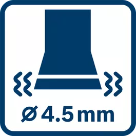 Wartość emisji drgań ah ∅ 4,5 mm 