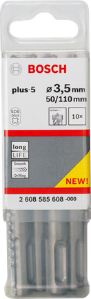 Zestaw wierteł udarowych Bosch SDS plus-5 3,5 mm 50/110 mm.