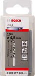 Wiertła krótkie HSS-R Bosch do metalu 4,5 mm DIN 1897.
