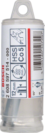 Wiertło stożkowe skośne Bosch 12 mm HSS Co5.