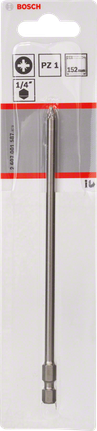 Końcówka wkrętakowa Bosch PZ1 152 mm do precyzyjnego dokręcania.