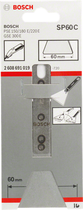Ostrze ze stali sprężynowej Bosch Scraper SP 60 C, szerokość 60 mm.