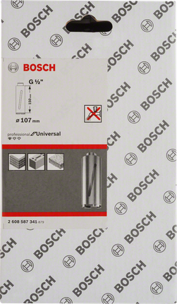 Diamentowa koronka wiertnicza Bosch do pracy na sucho, G 1/2 cala, do muru.