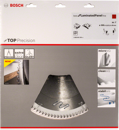 Precyzyjny brzeszczot do cięcia płyt laminowanych Bosch Top Precision.