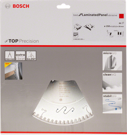 Brzeszczot do piły do płyt laminowanych Bosch 250×30 mm.