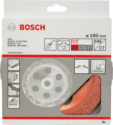 Głowica szlifierska z węglika wolframu Bosch 180 mm.