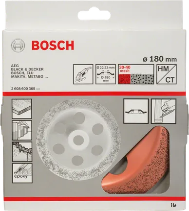 Głowica szlifierska z węglika wolframu Bosch 180 mm.