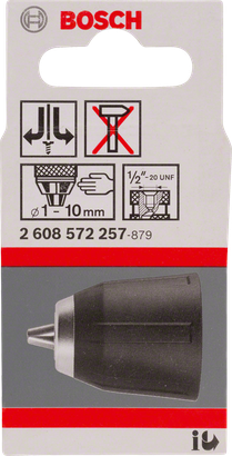 Uchwyt wiertarski bezkluczykowy Bosch 1-10 mm do wiertarek.
