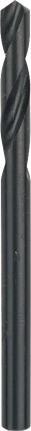 Wiertło krótkie HSS-R Bosch o średnicy 4,5 mm do wiercenia w metalu.