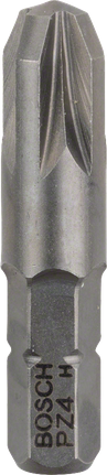Końcówka do wkrętaka Bosch Extra Hard PZ4, długość 32 mm.