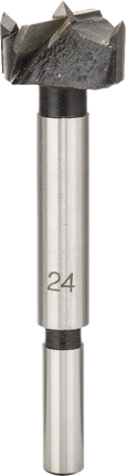 Frez do cięcia zawiasów Bosch z końcówką TC, średnica 24 mm.