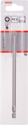 Końcówka wkrętakowa Bosch PZ2 o długości 152 mm, bardzo długa.