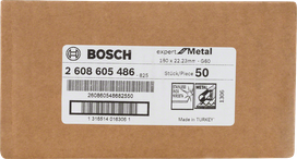 Tarcza ścierna fibrowa Bosch R444 Expert for Metal, ziarnistość 60.