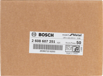 Tarcza ścierna fibrowa Bosch R444 Expert do metalu w pudełku.