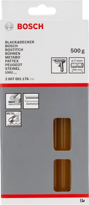 Klej w sztyfcie Bosch o średnicy 11 mm do metalu i ogólnego zastosowania.