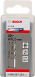 Wiertła krótkie HSS-R Bosch do metalu 6,5 mm.