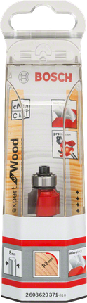 Bosch Expert for Wood Frez do zaokrąglania krawędzi 8 mm, zapewniający gładkie krawędzie.
