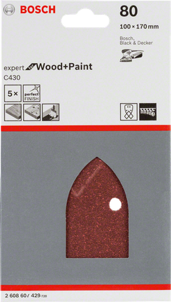 Bosch C430 5 arkuszy ściernych.
