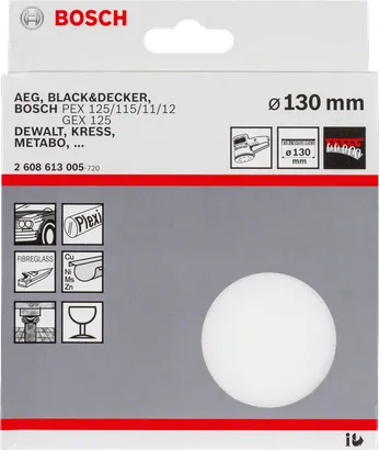 Gąbka polerska Bosch 130 mm.