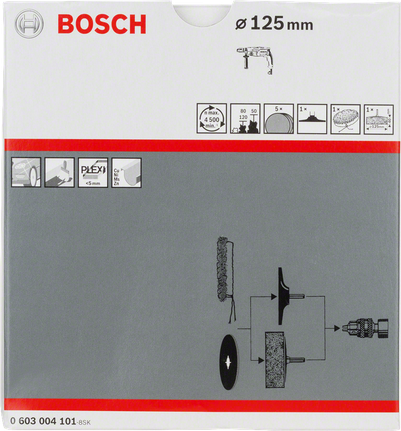 Zestaw polerski Bosch S24, 8 elementów, średnica 125 mm.