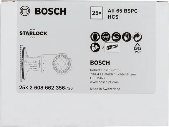 Brzeszczot do cięcia zanurzeniowego Bosch HCS AII 65 BSPC do drewna twardego.