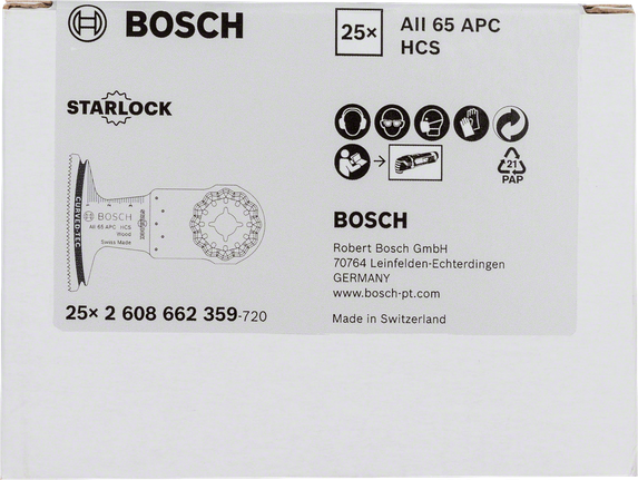 Brzeszczot do cięcia zanurzeniowego Bosch HCS AII 65 APC do drewna.