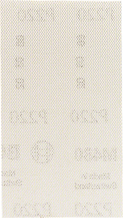 Papier ścierny Bosch o gradacji 220 do dokładnego wykańczania.