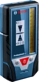 Odbiornik laserowy Bosch LR 7 z wyświetlaczem i przyciskami sterującymi.
