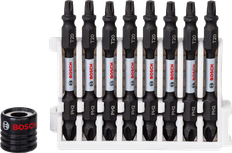 Zestaw 9 bitów do wkrętarek Bosch Impact Control PH2 T20 65 mm.