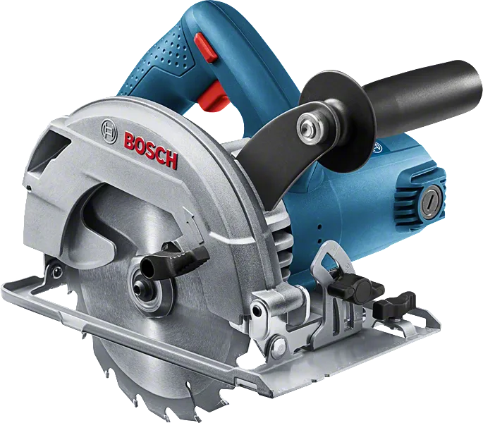 Ręczna pilarka tarczowa Bosch GKS 600 do cięcia drewna.