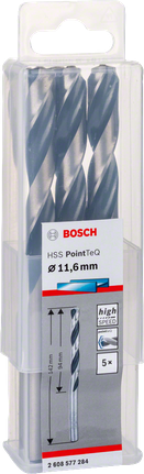 Wiertła Bosch HSS PointTeQ 11,6 mm.