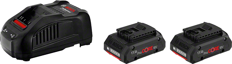 Akumulatory Bosch 2x ProCORE18V 4.0Ah z ładowarką GAL 1880 CV.