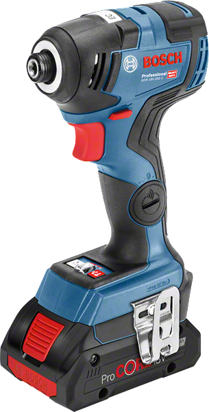 Bosch GDR 18V-200 C akumulatorowa wkrętarka udarowa, moment obrotowy 200 Nm.