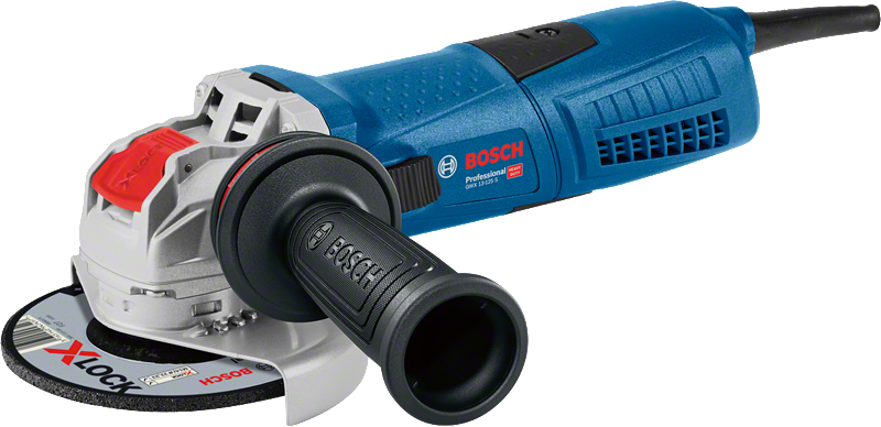 Szlifierka kątowa Bosch GWX 13-125 S z systemem X-LOCK.