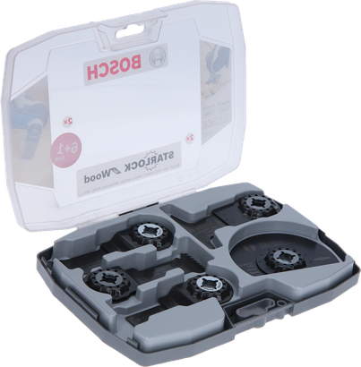 Zestaw brzeszczotów Starlock Bosch do drewna w etui.