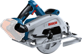 Akumulatorowa pilarka tarczowa Bosch GKS 18V-68 C do cięcia drewna.