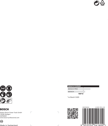 Zestaw papieru ściernego Bosch EXPERT C470 do szlifierek mimośrodowych o średnicy 150 mm.