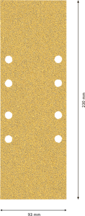 Papier ścierny Bosch EXPERT C470 93x230 mm z 8 otworami.