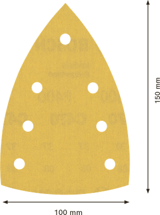 Papier ścierny Bosch EXPERT C470 100x150mm 7 otworów G 400.