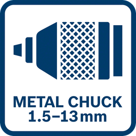  Beznarzędziowy uchwyt metalowy 1,5–13 mm