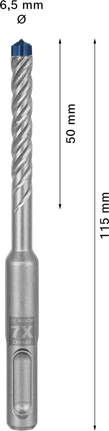 Wiertło udarowe Bosch EXPERT SDS plus-7X 6,5 x 115 mm.