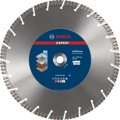 Tarcza tnąca diamentowa Bosch EXPERT MultiMaterial 350 mm.