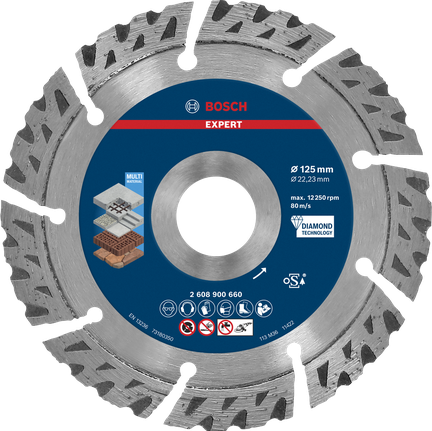 Diamentowa tarcza tnąca Bosch EXPERT Multi Material 125 mm.
