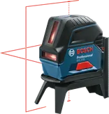 Urządzenie poziomujące laserowo-wyrównujące Bosch GCL 2-50 na stojaku.